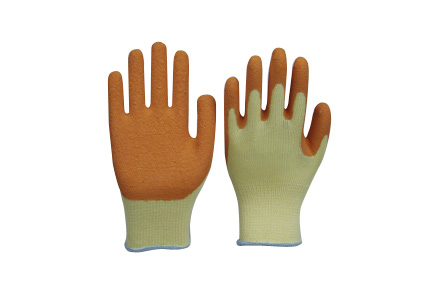 橙色乳膠涂黃色棉花